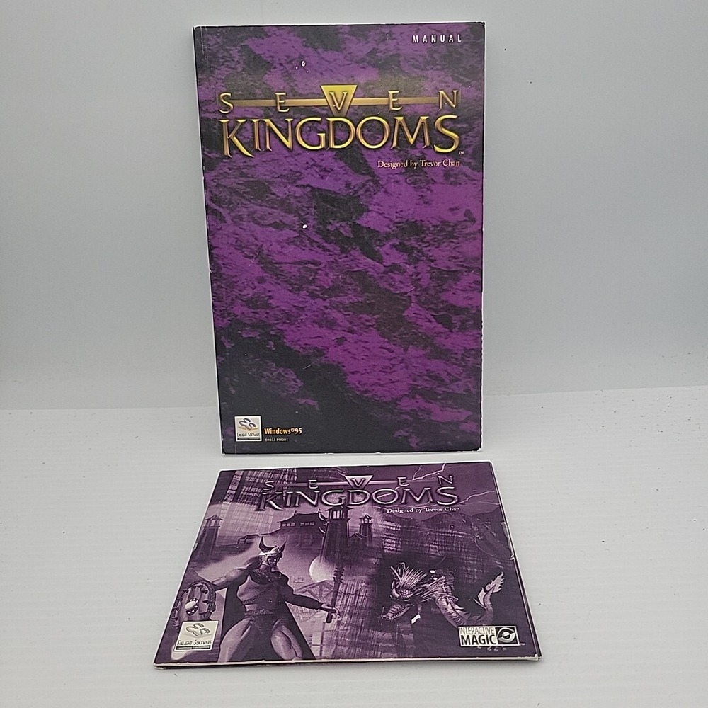Seven Kingdoms (PC, 1997) Game CD Interactive W/ Manual‎